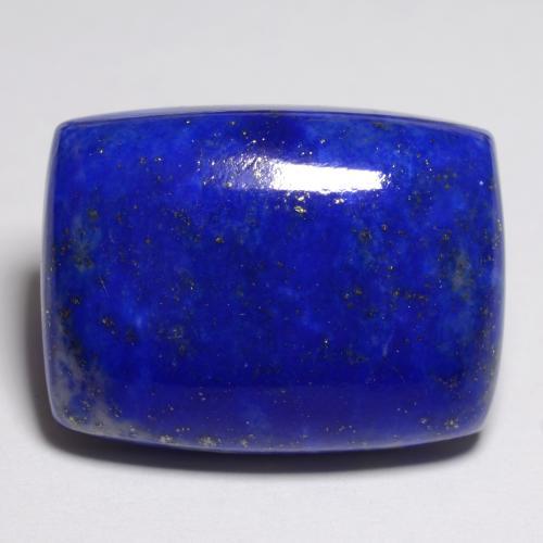Lapislázuli azul natural de 19,45 ct, corte cojín, opaco