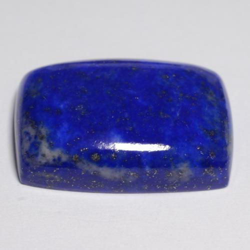 Lapislázuli azul natural de 19,45 ct, corte cojín, opaco