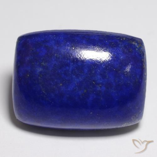 Lapislázuli azul natural de 24,76 ct, corte cojín, opaco