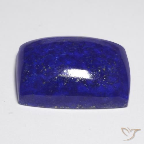 Lapislázuli Azul marino intenso natural de 22.44 ct, Forma Cojín, Opaco