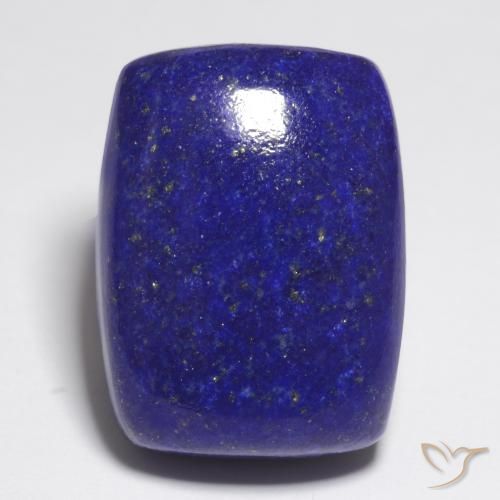 Lapislázuli Azul oscuro natural de 23.79 ct, Forma Cojín, Opaco