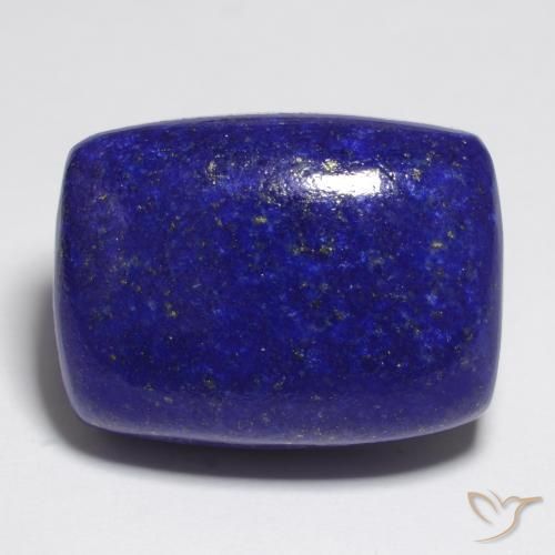 Lapislázuli Azul oscuro natural de 23.79 ct, Forma Cojín, Opaco
