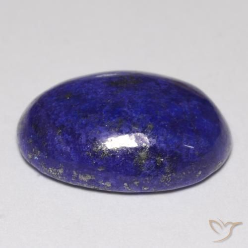 Lapislázuli azul natural de 10,92 ct, corte óvalo, opaco