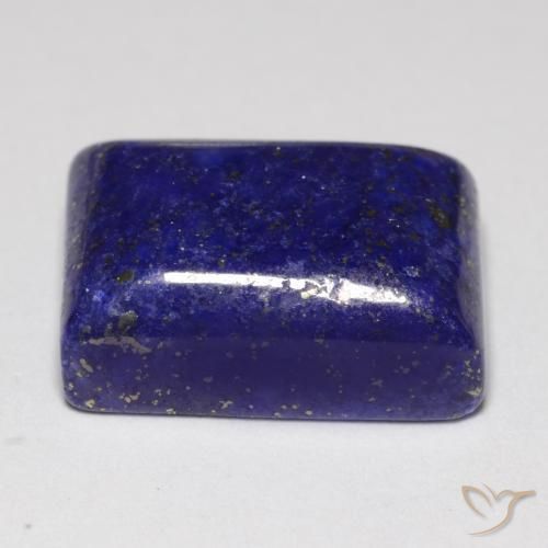Lapislázuli Azul muy intenso natural de 13.49 ct, Corte Baguette, Opaco