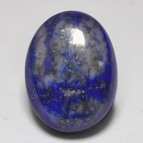 Lapislázuli Azul egipcio intenso natural de 13.32 ct, Corte Óvalo, Opaco