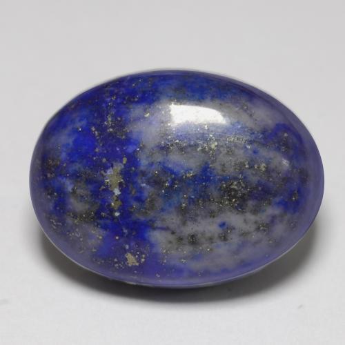 Lapislázuli Azul egipcio intenso natural de 13.32 ct, Corte Óvalo, Opaco