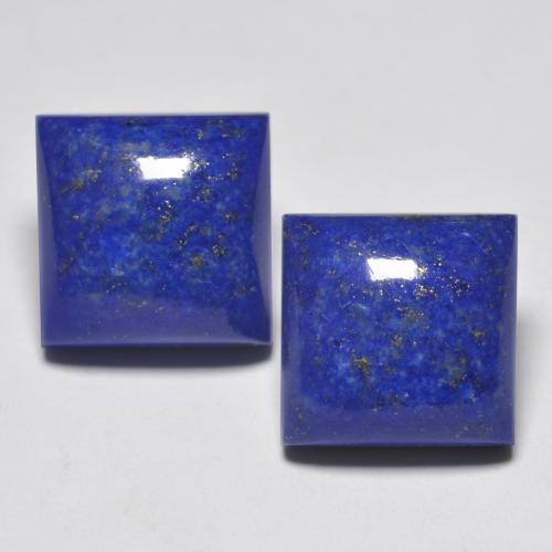 Gemas de Lapislázuli Azul eléctrico natural de 15.51 ct, Cuadrado, Opaco