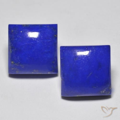 Gemas de Lapislázuli Azul claro natural de 14.81 ct, Cuadrado, Opaco