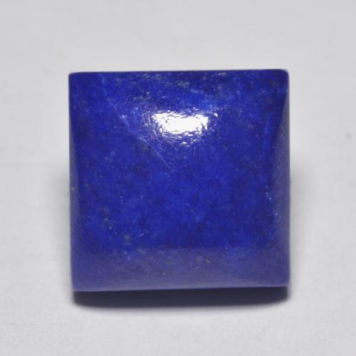 Lapislázuli azul natural de 6,77 ct, cuadrado, opaco