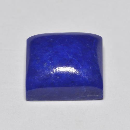 Lapislázuli azul natural de 6,77 ct, cuadrado, opaco