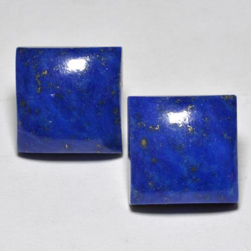 Gemas de Lapislázuli Azul marino intenso natural de 13.61 ct, Cuadrado, Opaco