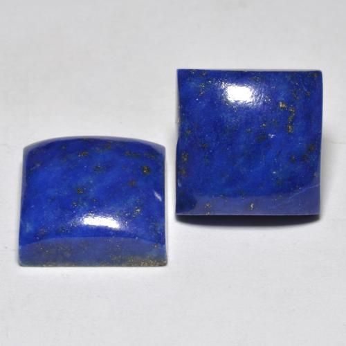 Gemas de Lapislázuli Azul marino intenso natural de 13.61 ct, Cuadrado, Opaco