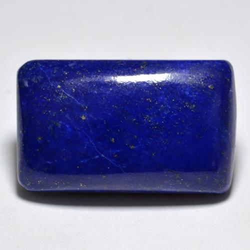 Lapislázuli azul natural de 27,54 ct, baguette, opaco