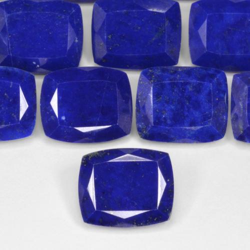 Lapislázuli Azul marino intenso natural de 4.76 ct, Forma Cojín, Opaco