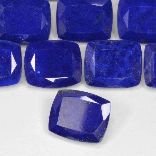 Lapislázuli Azul marino intenso natural de 4.76 ct, Forma Cojín, Opaco