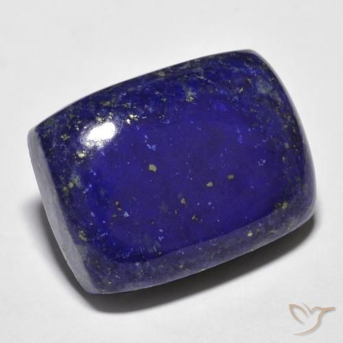 Lapislázuli Azul oscuro natural de 23.73 ct, Forma Cojín, Opaco