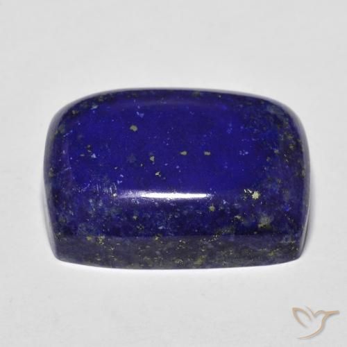 Lapislázuli Azul oscuro natural de 23.73 ct, Forma Cojín, Opaco