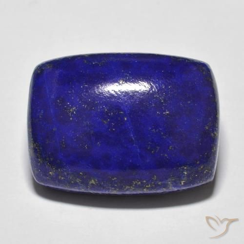 Lapislázuli Azul marino intenso natural de 23.47 ct, Forma Cojín, Opaco