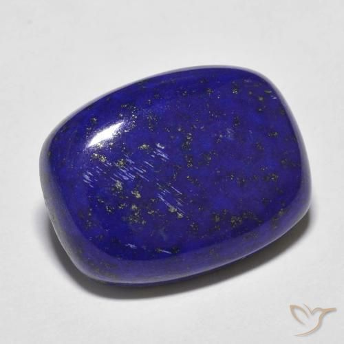 Lapislázuli Azul oscuro natural de 16.22 ct, Forma Cojín, Opaco
