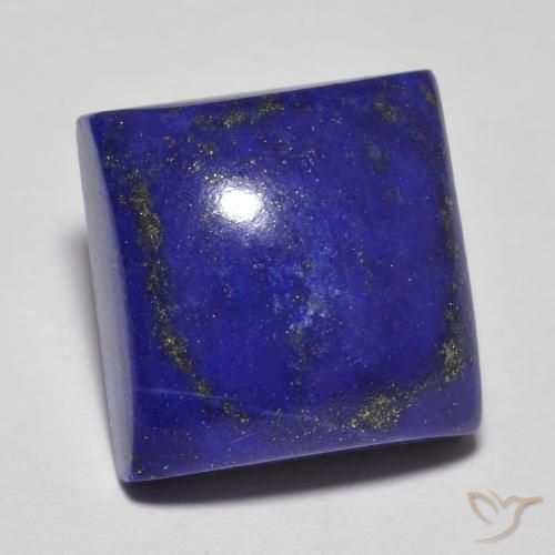 Lapislázuli Azul marino intenso natural de 8.03 ct, Cuadrado, Opaco