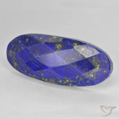 Lapislázuli Azul oscuro natural de 19.00 ct, Ovalada, Opaco