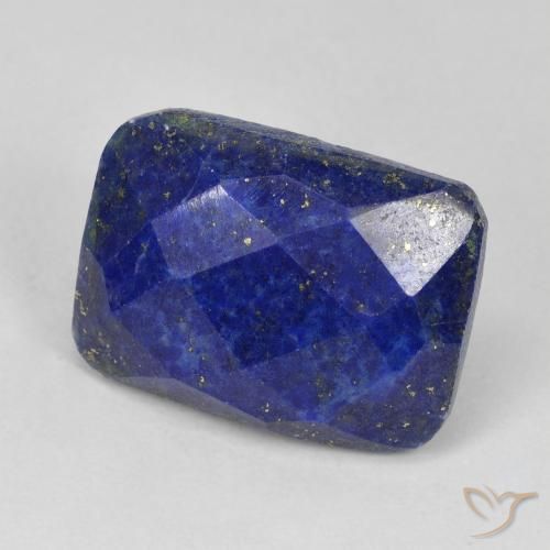 Lapislázuli Azul oscuro natural de 13.47 ct, Forma Cojín, Opaco
