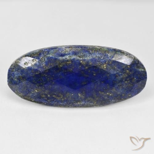40.24ct Natural Azul oscuro Lapislázuli, Ovalada, Opaco