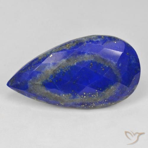Lapislázuli Azul eléctrico natural de 37.17 ct, En forma de pera, Opaco