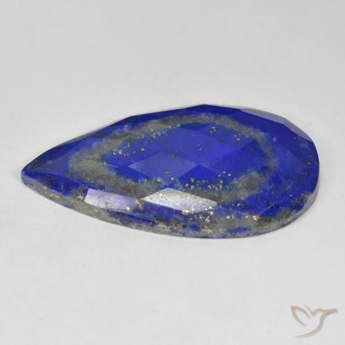 Lapislázuli Azul eléctrico natural de 37.17 ct, En forma de pera, Opaco