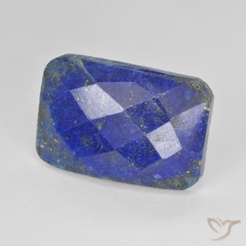 Lapislázuli Azul claro natural de 13.36 ct, Corte Octágono / Esmeralda, Opaco