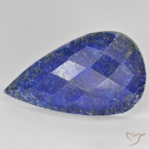 Lapislázuli Azul claro natural de 27.79 ct, En forma de pera, Opaco