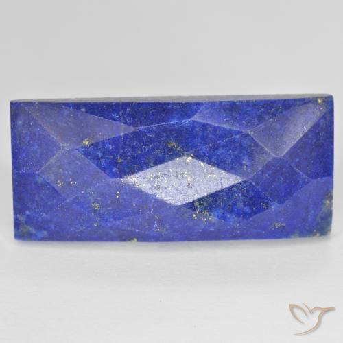 Lapislázuli Azul medio natural de 20.91 ct, Corte Baguette, Opaco