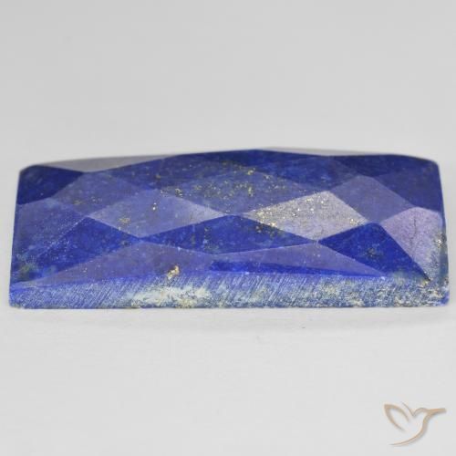 Lapislázuli Azul medio natural de 20.91 ct, Corte Baguette, Opaco