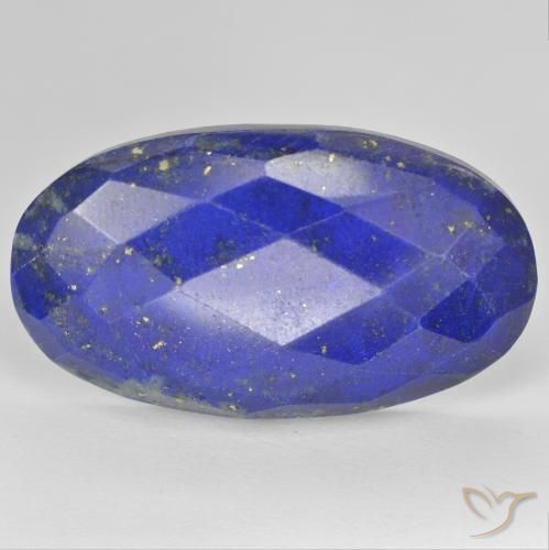 28.77ct Natural Azul claro Lapislázuli, Ovalada, Opaco