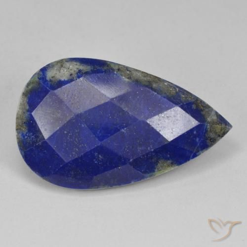 19.72ct Natural Azul muy intenso Lapislázuli, En forma de pera, Opaco