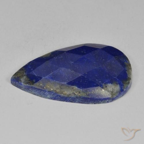 Lapislázuli Azul muy intenso natural de 19.72 ct, En forma de pera, Opaco