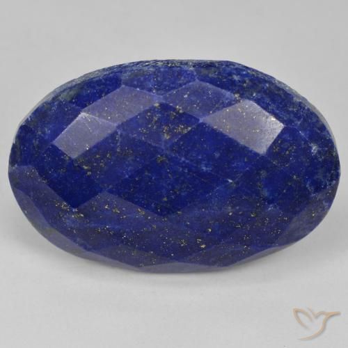 Lapislázuli azul natural de 32,58 ct, corte óvalo, opaco