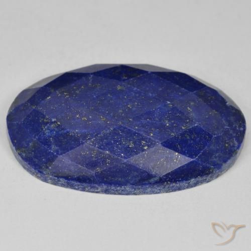 Lapislázuli azul natural de 32,58 ct, corte óvalo, opaco