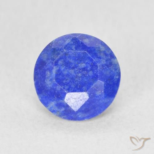 Lapislázuli Azul claro natural de 0.74 ct, Corte Redondo, Opaco