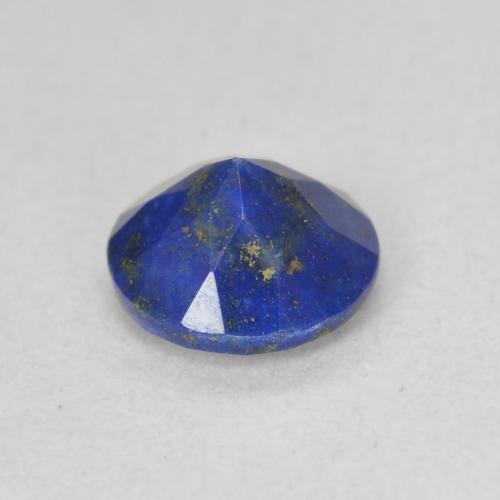 Lapislázuli Azul eléctrico natural de 0.88 ct, Corte Redondo, Opaco