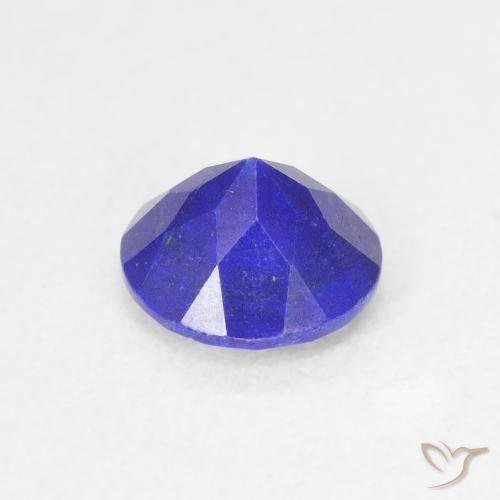 Lapislázuli Azul marino intenso natural de 0.84 ct, Corte Redondo, Opaco