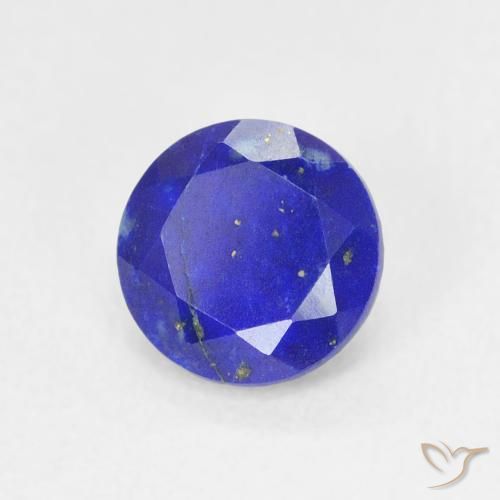 Lapislázuli Azul claro natural de 0.86 ct, Corte Redondo, Opaco
