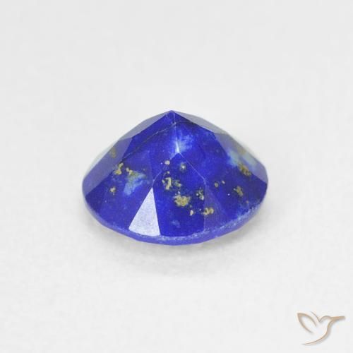 Lapislázuli Azul claro natural de 0.86 ct, Corte Redondo, Opaco