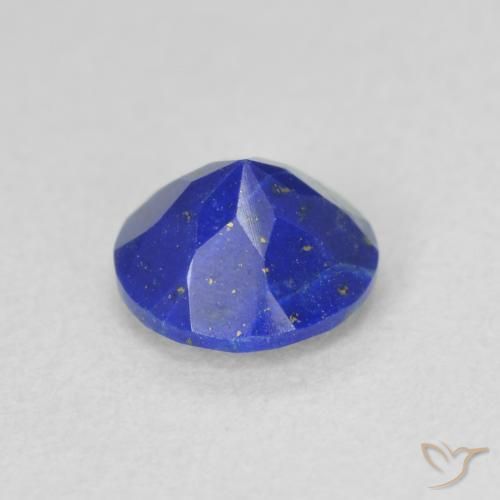 Lapislázuli Azul claro natural de 0.79 ct, Corte Redondo, Opaco