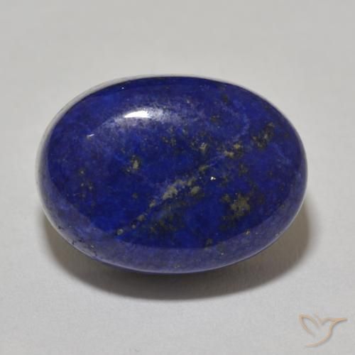 Lapislázuli Azul oscuro natural de 17.98 ct, Corte Óvalo, Opaco