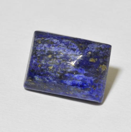 Lapislázuli Azul oscuro natural de 9.32 ct, Corte Baguette, Opaco