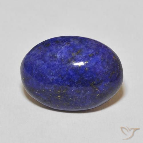 Lapislázuli azul natural de 9,50 ct, corte óvalo, opaco