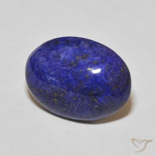 Lapislázuli azul natural de 9,50 ct, corte óvalo, opaco