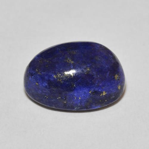 Lapislázuli Azul oscuro natural de 10.28 ct, Ovalada, Opaco