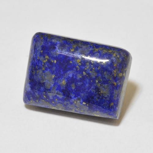 Lapislázuli Azul oscuro natural de 9.14 ct, Corte Baguette, Opaco